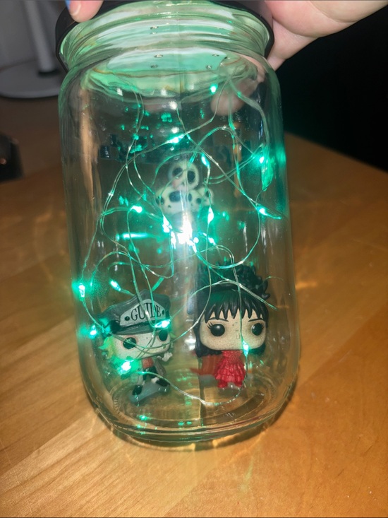 Hand Crafted Other - Beetlejuice Lydia Mini Funko Pop Fairy Light Jar fandom vibes handcrafted by me